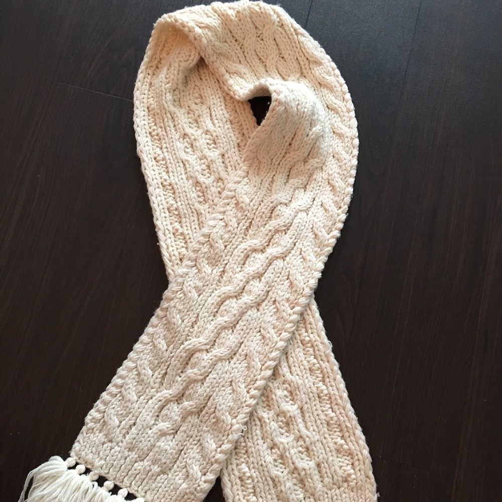 J. Crew cable knit scarf